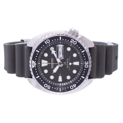 Refurbished Seiko Prospex King Turtle Silicone Strap Black Dial Automatic Diver's SRPE05K1 200M Men's Watch