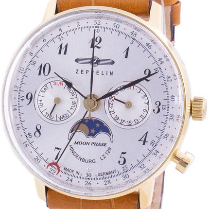 Zeppelin Hindenburg LZ129 7039-1 70391 Quartz Moon Phase Women's Watch