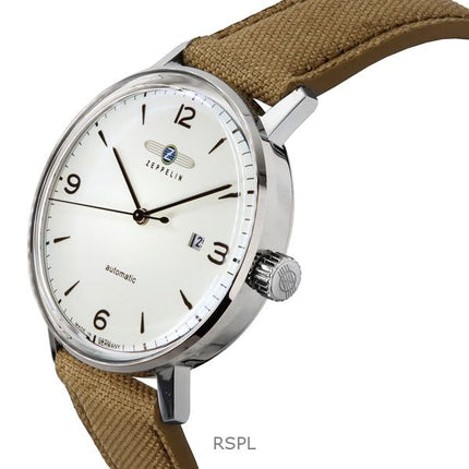 Zeppelin LZ-129 Hindenburg Recycled Fishnet Plastic Strap Beige Dial Automatic 80645N Men's Watch