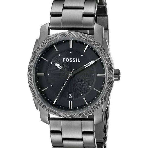 Fossil Machine Black Dial Smoke IP Stainless Steel FS4774 Mens Watch Canada