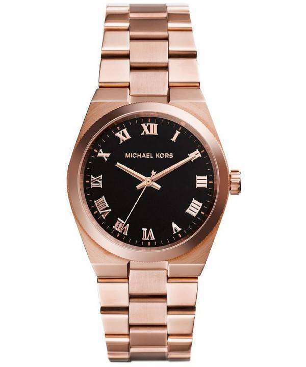 Michael kors channing rose clearance gold watch