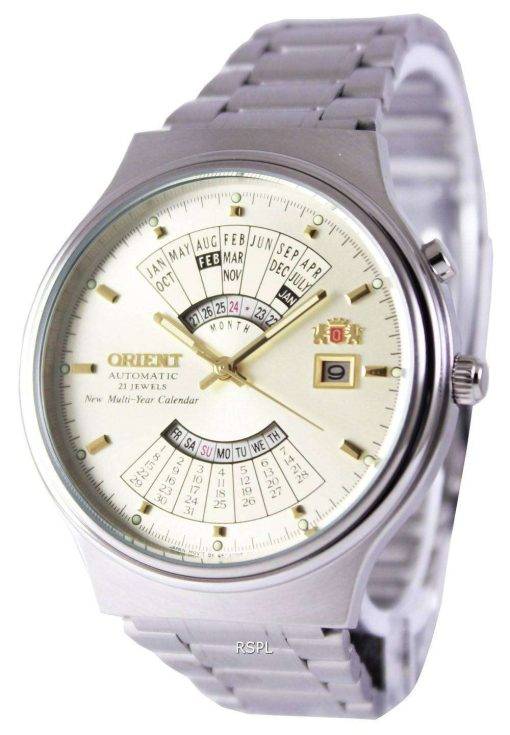 Orient Automatic 21 Jewels Multi Year Calendar FEU00002CW Men's Watch