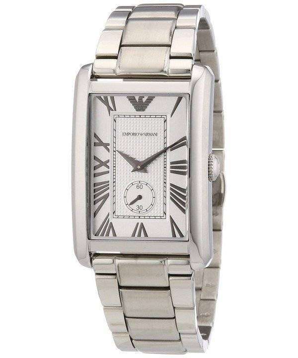 emporio armani mens rectangular watch