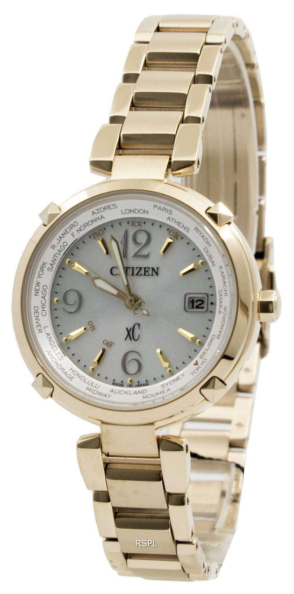 Citizen Eco-Drive XC Radio Controlled World Time Titanium EC1042-51A Womens  Watch