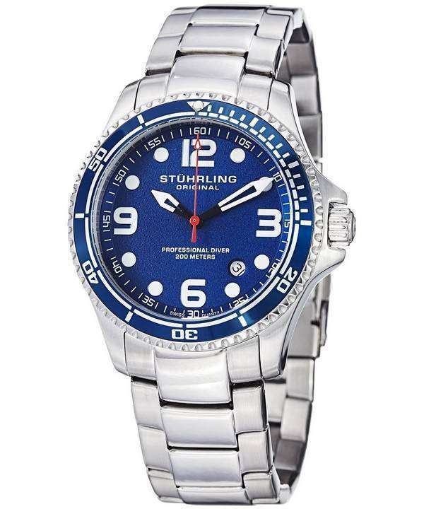 Stuhrling Original Aquadiver Specialty Grand Regatta Swiss Quartz HN593.33  Mens Watch