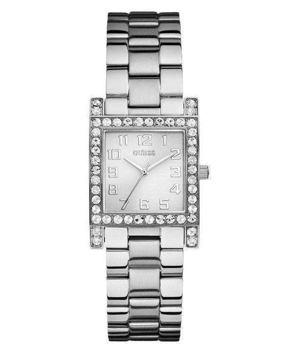 Guess Silver-Tone Crystal U0128L1 Women's Watch