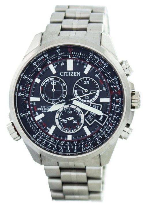 Citizen Promaster Eco-Drive Radio Controlled Titanium Chronograph Japan Made BY0121-51E Men's Watch