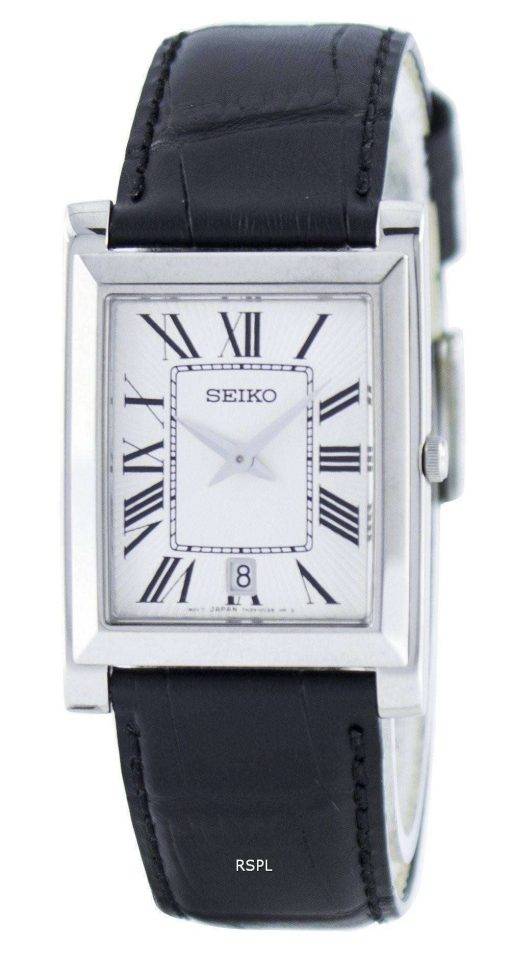 Seiko Stylish Rectangular Quartz Analog SKP361 SKP361P1 SKP361P Men's Watch