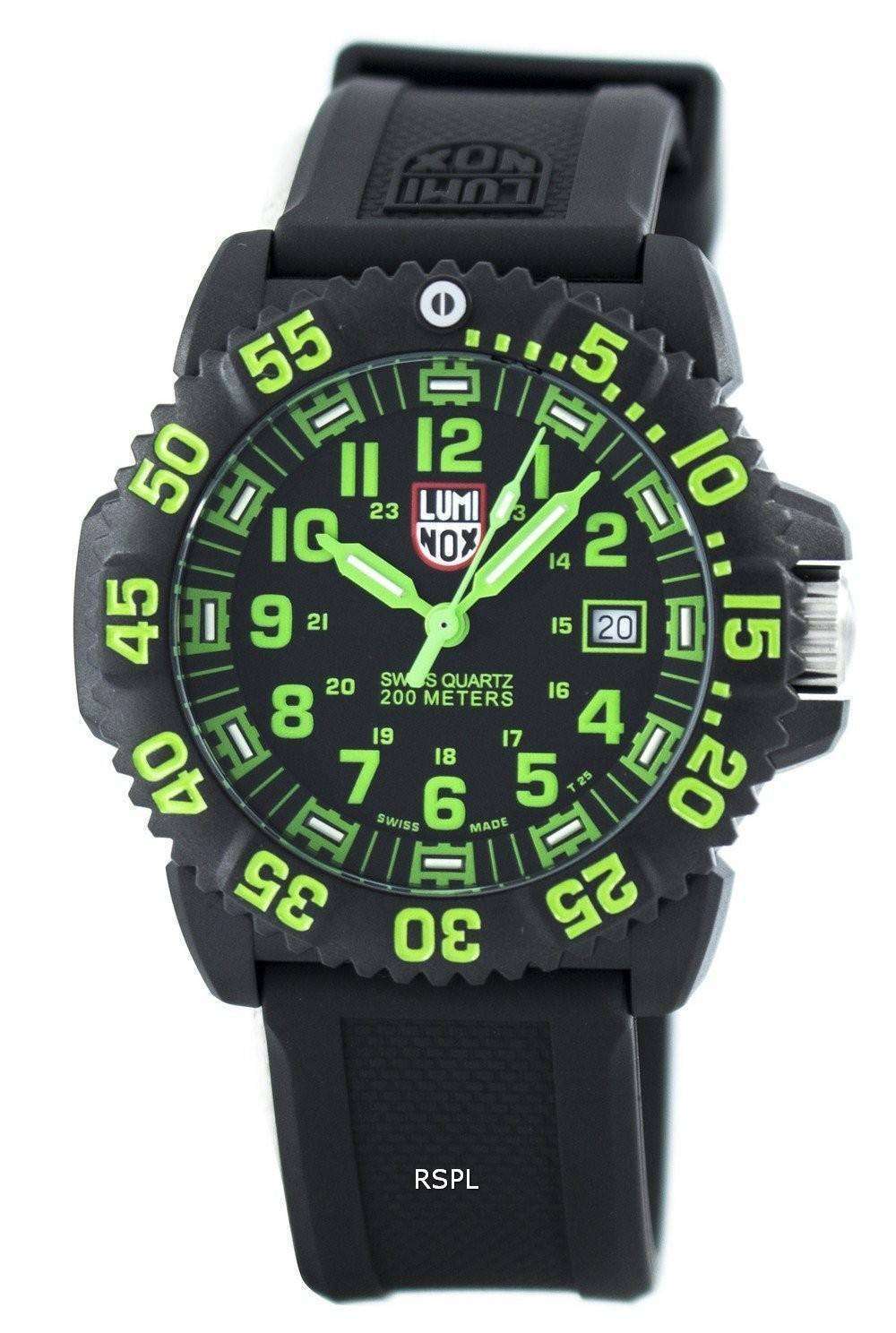 Luminox Sea Navy Seal Colormark 3050 Series Swiss Quartz 200M XS.3067 Mens  Watch