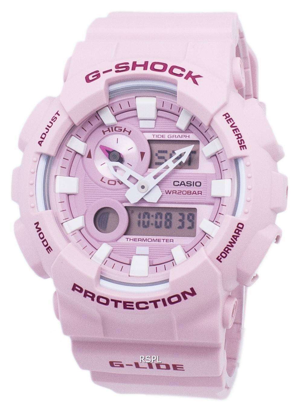 g shock with tide graph