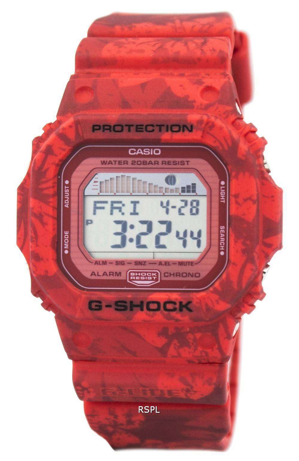 日本最級 CASIO G-SHOCK GLX-5600 G-LIDE レッド 腕時計(デジタル