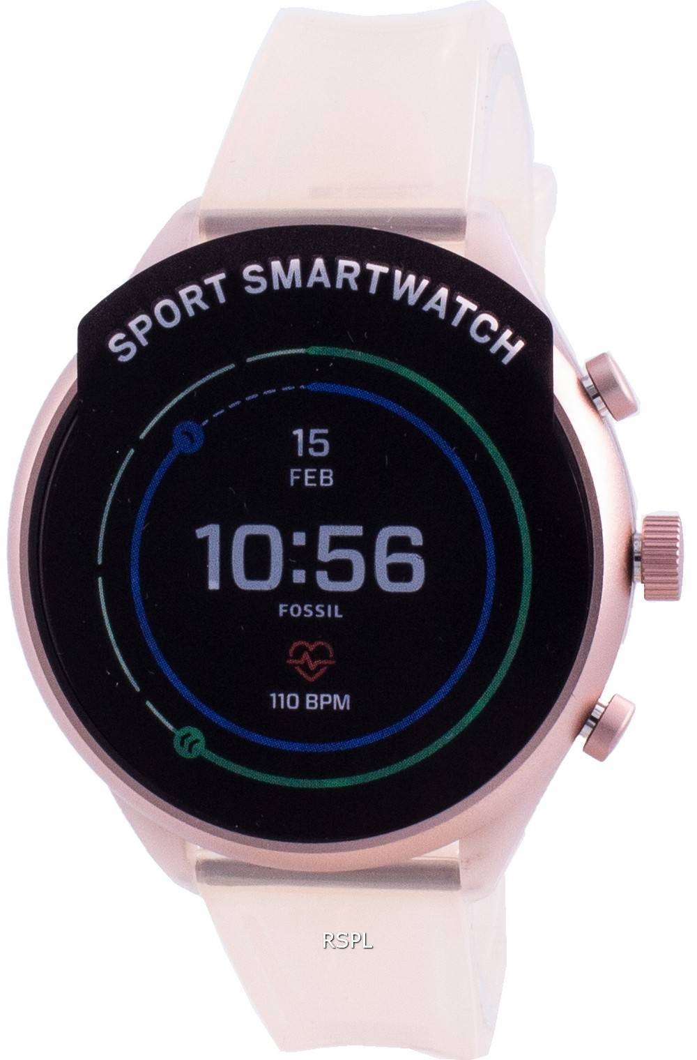 Pink fossil smartwatch hot sale