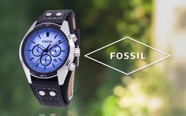Fossil Coachman Chronograph Black Leather Men\'s CH2564 Watch