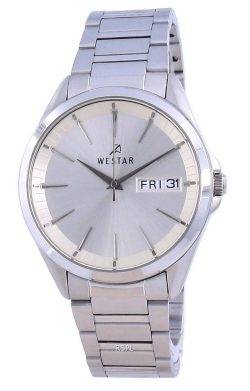 Westar Champagne Dial Stainless Steel Quartz 50212 STN 102 Men's Watch