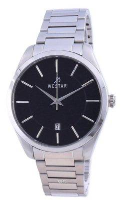 Westar Black Dial Stainless Steel Quartz 50213 STN 103 Men's Watch