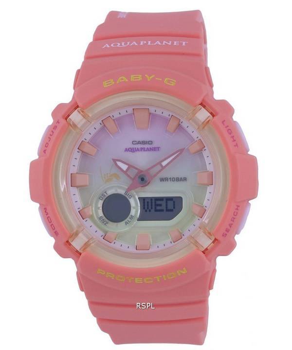 Casio Baby G Aqua Planet Analog Digital Quartz BGA 280AQ 4A BGA280AQ 4 100M Womens Watch