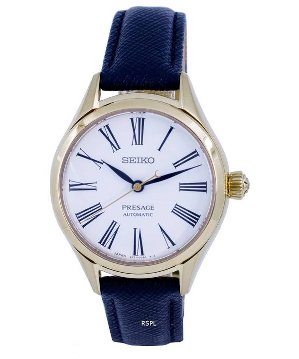 Seiko blue leather on sale strap