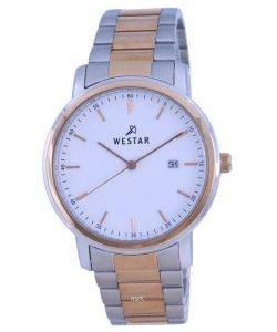 Westar White Dial Two Tone Stainless Steel Quartz 50243SPN601 Men's Watch