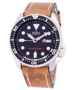 Seiko Automatic SKX007K1-LS17 Diver's 200M Brown Leather 