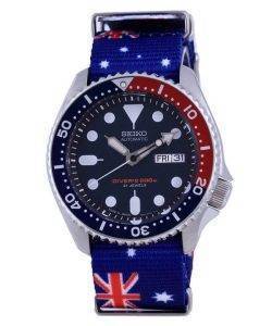 Seiko Automatic Divers Polyester Japan Made SKX009J1-var-NATO30 200M Mens Watch