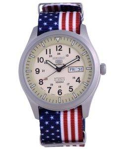 Seiko 5 Sports Military Automatic Japan Made SNZG07J1-var-NATO27 100M Mens Watch