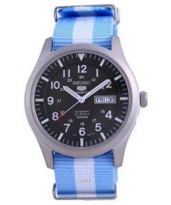 Seiko 5 Sports Military Automatic Polyester SNZG09K1-var-NATO24 100M Mens Watch