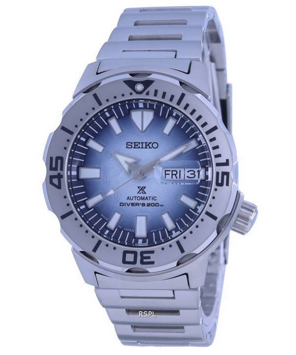 Seiko Prospex Save The Ocean Frost Monster Special Edition Automatic Diver s SRPG57 SRPG57J1 SRPG57J 200M Men s Watch