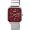 Casio Standard Analog Moon Phase Red Dial Quartz MTP-M305D-4A Men's Watch