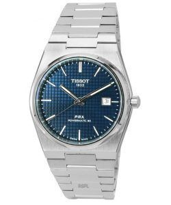 Tissot PRX T-Classic Powermatic 80 Stainless Steel Blue Dial T137.407.11.041.00 T1374071104100 100M Men's Watch