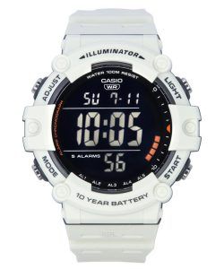 Casio Standard Digital White Resin Strap Quartz AE-1500WH-8B2 100M Men's Watch