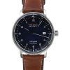 Iron Annie Bauhaus Brown Leather Strap Blue Dial Automatic 50563 Mens Watch