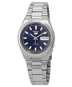 Seiko 5 Date-Day Stainless Steel Blue Dial 21 Jewels Automatic SNKC51J1 Mens Watch