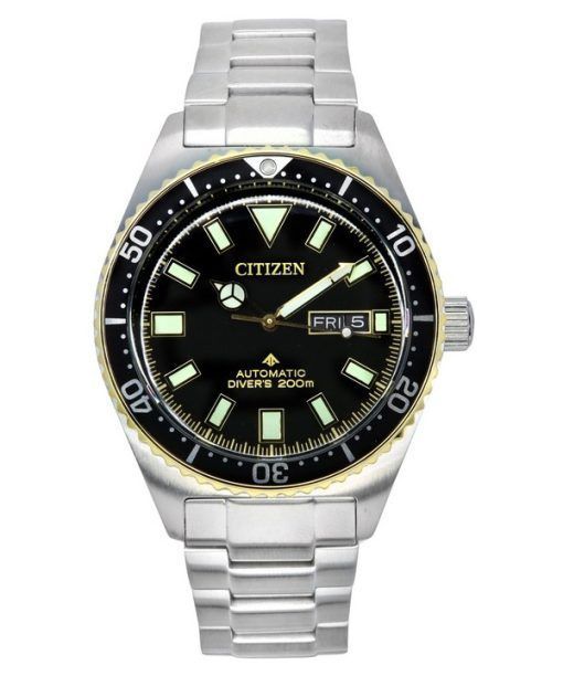 Citizen Promaster Marine Stainless Steel Black Dial Automatic Divers NY0125-83E 200M Mens Watch