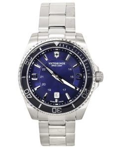 Victorinox Swiss Army Maverick Large Stainless Steel Blue Dial Quartz 242007 100M Men's Watch