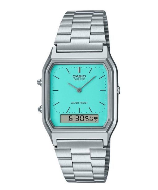 Casio Vintage Analog Digital Blue Dial Quartz AQ-230A-2A2 Womens Watch