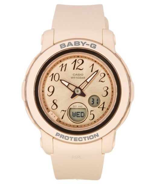 Casio Baby G Analog Digital Resin Strap Rose Gold Dial Quartz BGA 290SA 4A 100M Womens Watch