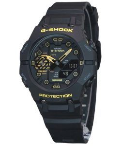 Casio G-Shock Caution Yellow Mobile Link Analog Digital Resin Strap Black Dial Quartz GA-B001CY-1A 200M Mens Watch