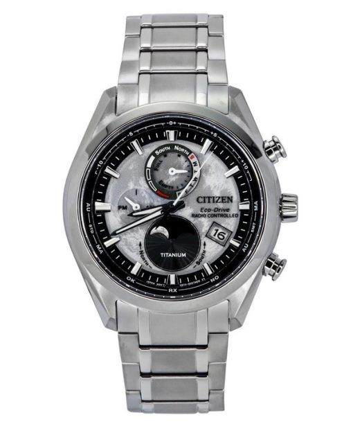 Citizen Eco-Drive Tsuki-yomi Super Titanium Radio Controlled Grey Dial BY1010-81H 100M Men's Watch