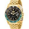 Invicta Pro Diver Gold Tone Stainless Steel Black Dial Quartz Diver's 36043 200M Men's Watch