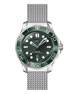 Invicta Pro Diver Stainless Steel Green Dial Quartz 45980 Men's Watch