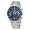 Seiko Sports Chronograph Stainless Steel Blue Dial Quartz SSB445P1 100M Men's Watch