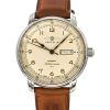 Zeppelin Mediterranee 1921 Leather Strap Beige Dial Automatic 96645 Men's Watch