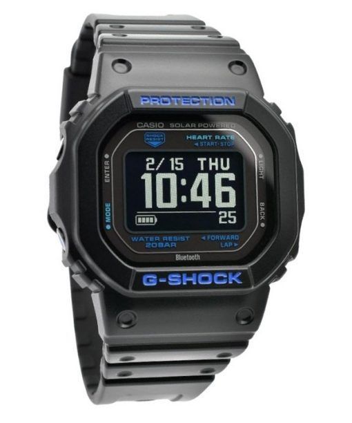 Casio G-Shock G-Squad Digital Smartphone Link Bluetooth Bio Based Resin Solar DW-H5600-1A2 200M Men's Watch