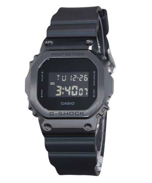 Casio G-Shock Digital Metal Bezel Resin Strap Quartz GM-5600UB-1 200M Men's Watch