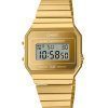 Casio Vintage Digital Gold Stainless Steel Quartz A700WEVG-9A Unisex Watch