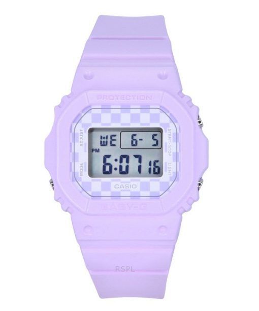 Casio Baby-G Skater Fashion Digital Purple Resin Strap Quartz BGD-565GS-6 100M Women's Watch