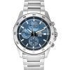 Casio Edifice Analog Standard Chronograph Stainless Steel Blue Dial Quartz EFR-526D-2A 100M Men's Watch