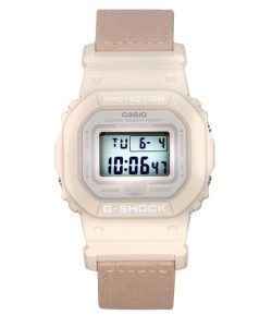 Casio G-Shock Digital Organic Pink Cloth Strap Bio-Based Resin Quartz GMD-S5600CT-4 200M Women's Watch