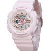 Casio Baby-G Analog Digital Aqua Planet Collaboration Pink Bio Based Resin Quartz BA-110AQ-4A 200M Womens Watch