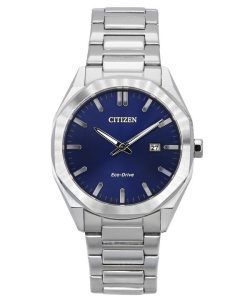 Citizen Eco-Drive Stainless Steel Dark Blue Dial BM7600-81L 100M Men's Watch